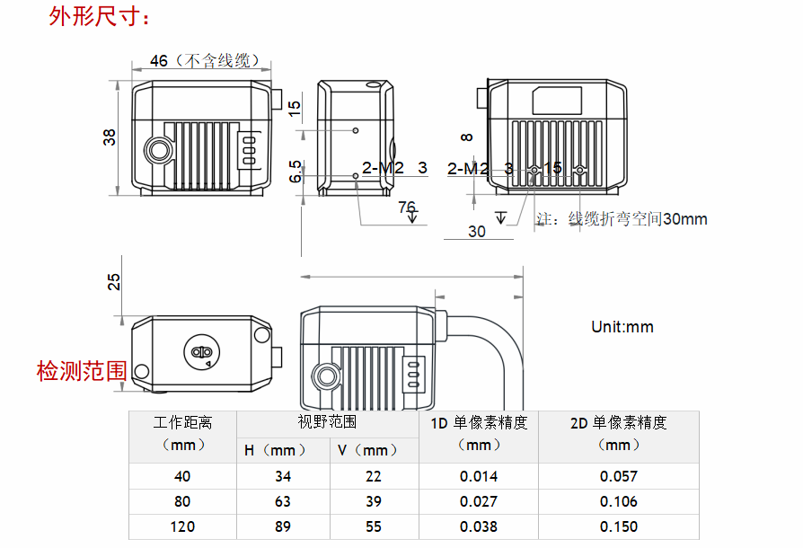 ？礛V-RD716-2智能读码器尺寸图
